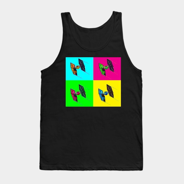 Contrast Color Squadron Tank Top by Odisential